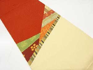 切り嵌め名物裂織出し袋帯